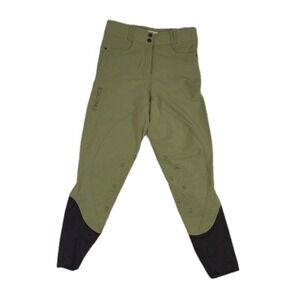 EQUIPAD Equestrian Size 12 Women's Breeches Riding Brown Performer Show Jodhpurs